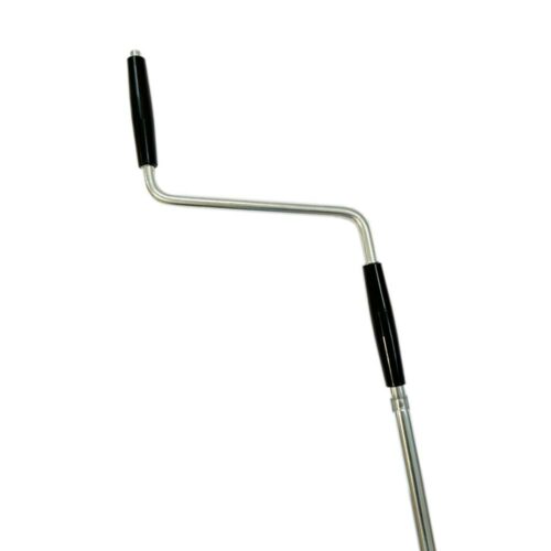 Ergonomischer Handgriff der Schwimmbadkurbel 7:1 für müheloses Auf- und Abrollen von Poolabdeckungen über 40 m². Komfortable und rutschfeste Bedienung.