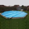 Maßgeschneiderte Stangenabdeckung für Rundpools – robuste Poolabdeckung mit Aluminiumstangen für optimalen Schutz und Energieeffizienz.